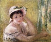 Pierre Renoir, Woman with a Straw Hat